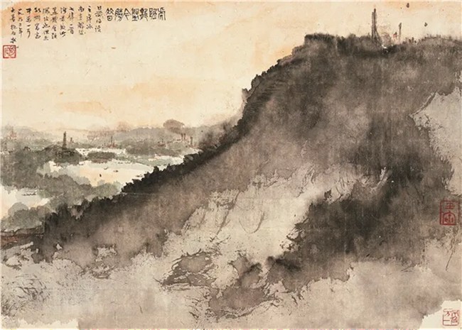 新山水画---傅抱石