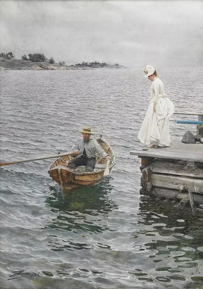 水粉画之自流法
